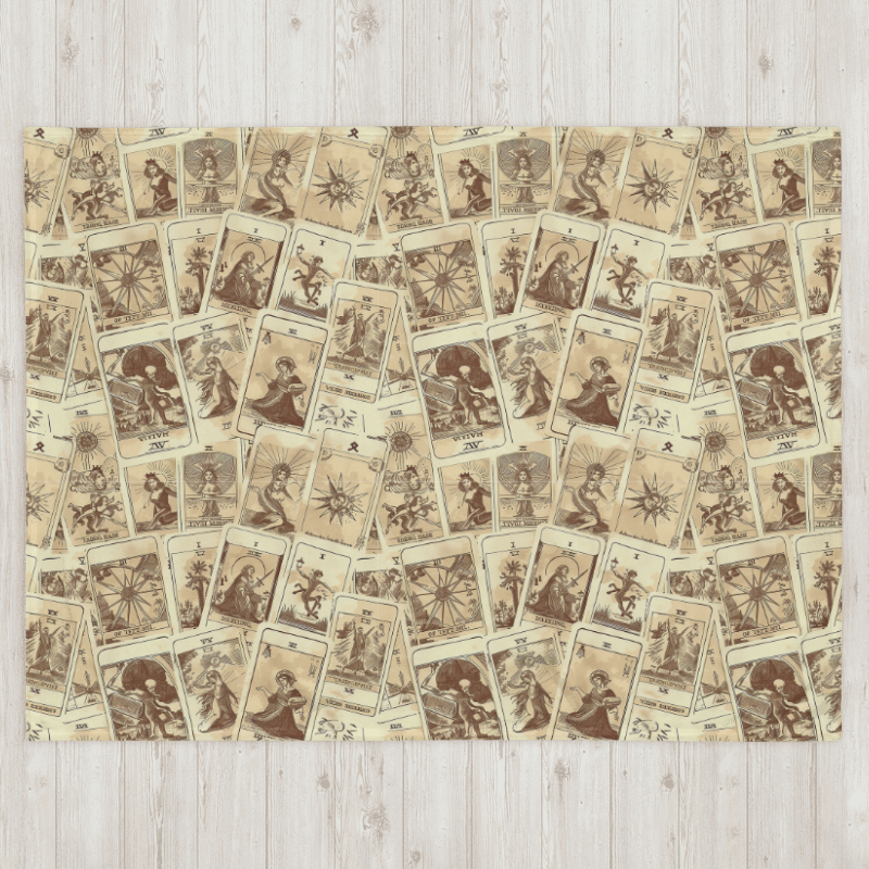 Tarot Card Throw Blanket