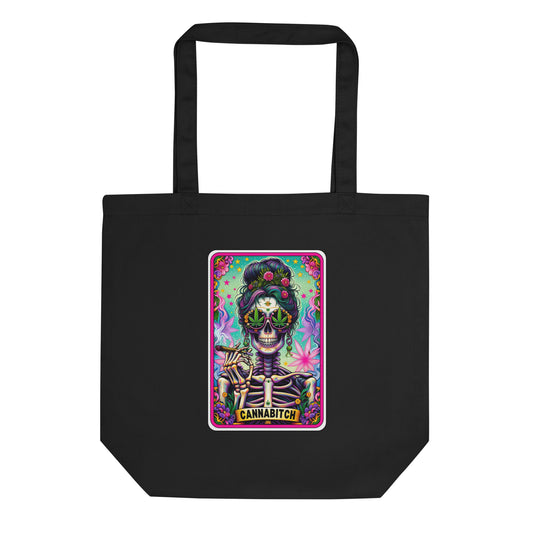 Cannabitch Tarot Card  Eco Tote Bag