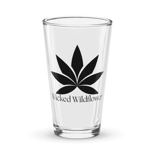 Wicked Wildflower Shaker Pint Glass